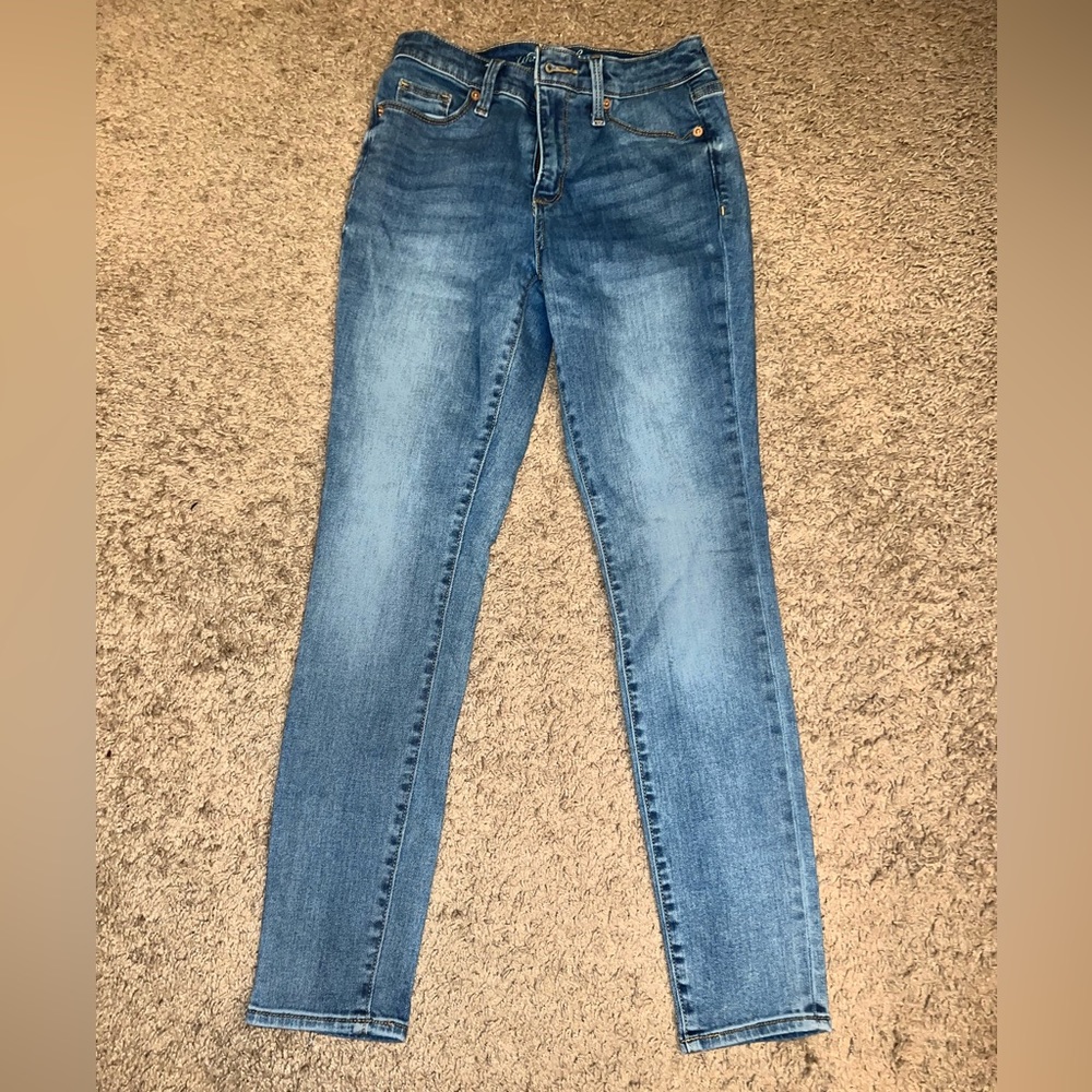 High rise skinny jeans, Size 2, denim jeans